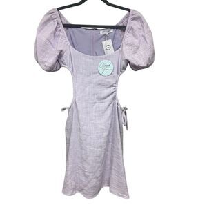 Cloud Ten lovely in lavender mini open cutout dress size small